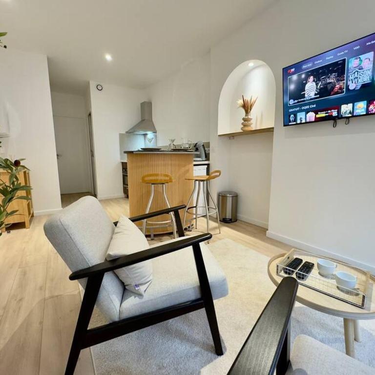 Romantique Room - Cinéma - Netflix - St Roch - Apartment mit 1 Schlafzimmer - 6