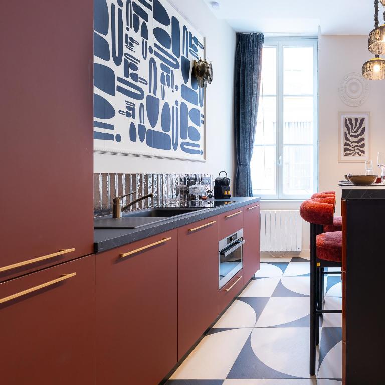 Host Inn Fancy Sūite - Appartement 1 Chambre avec Baignoire Spa - 19