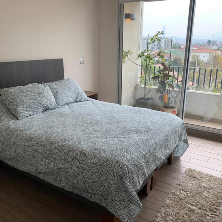 Depto Ñuñoa 5 pers 2 baños estacionamiento cerca estadio - Apartamento de 2 dormitorios - 5