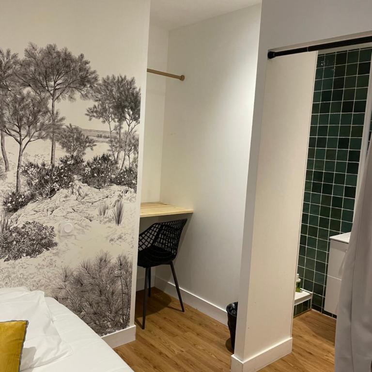 Hébergement Ornano Bordeaux - Chambre Double avec Salle de Bains Privative - 3