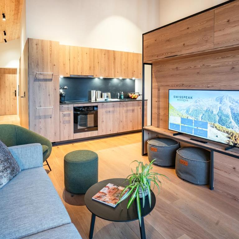 SWISSPEAK Resorts by Pierre & Vacances Premium Thyon - Apartment mit 2 Schlafzimmern - 6