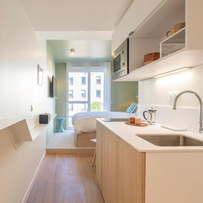 Bikube Coliving Hôtel - Lyon Centre Lumière - Studio Lit Queen-Size - 12