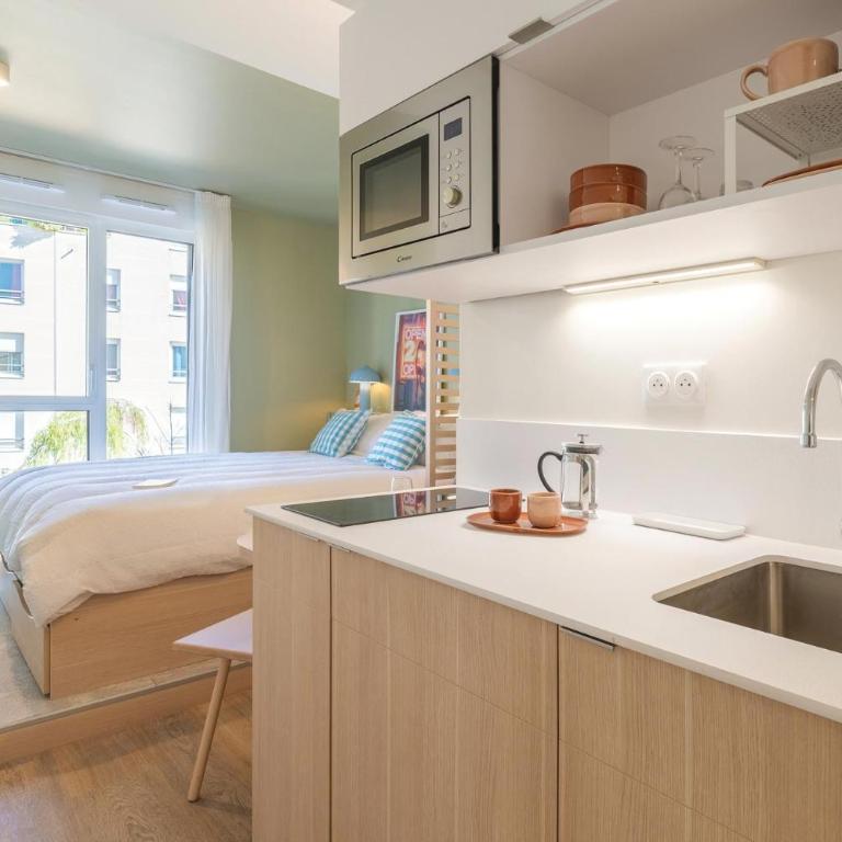 Bikube Coliving Hôtel - Lyon Centre Lumière - Studio Lit Queen-Size - 7