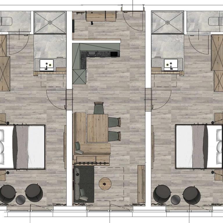 Alpenhotel Perner - Apartment mit 2 Schlafzimmern und Balkon - 1