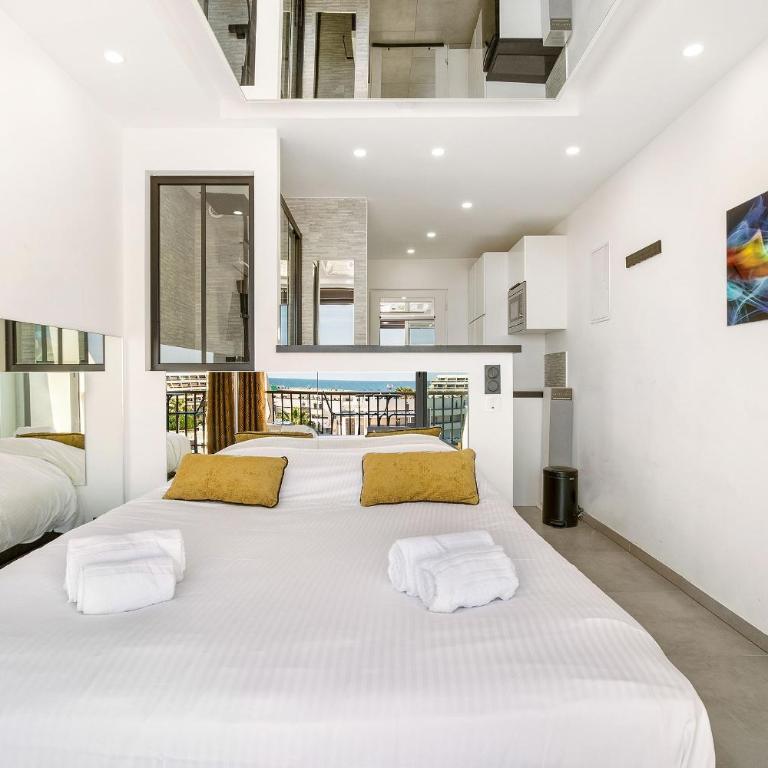 Libertino - Vue mer - Studio design - Terrasse - Parking - Heliopolis Village Naturiste - Superior Studio - 6