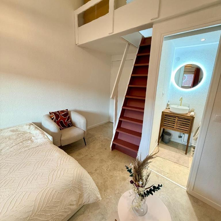 Confortable Studio centre-ville Thonon - Studio Duplex - 14