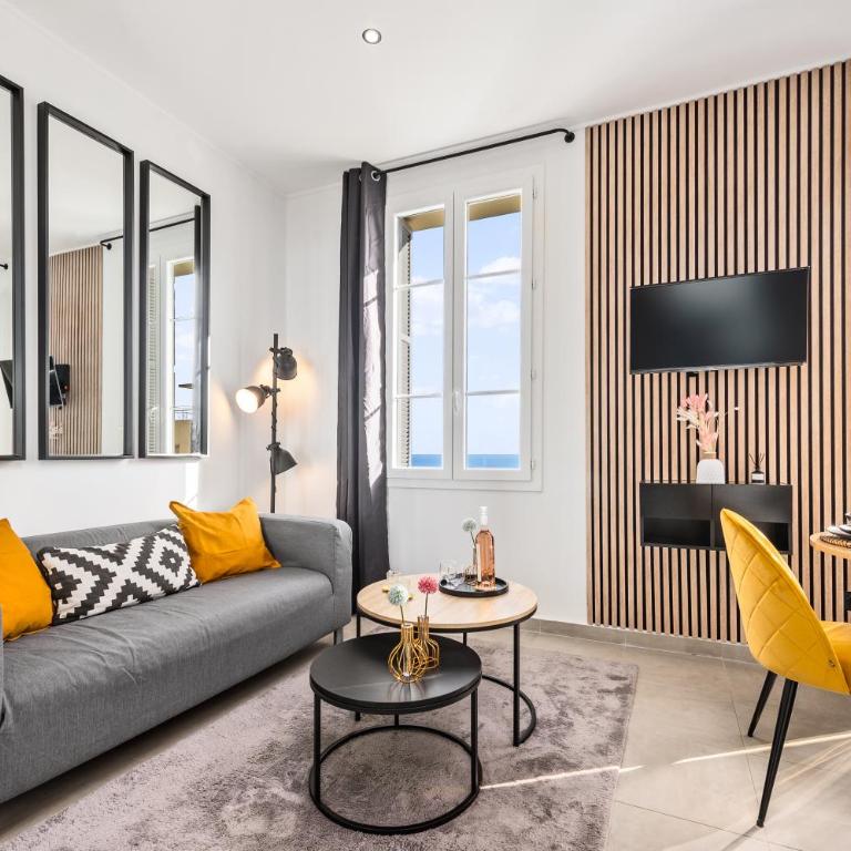 Frontière Monaco - Splendide 2 pièces - Vue Mer - Appartement 1 Chambre - 15