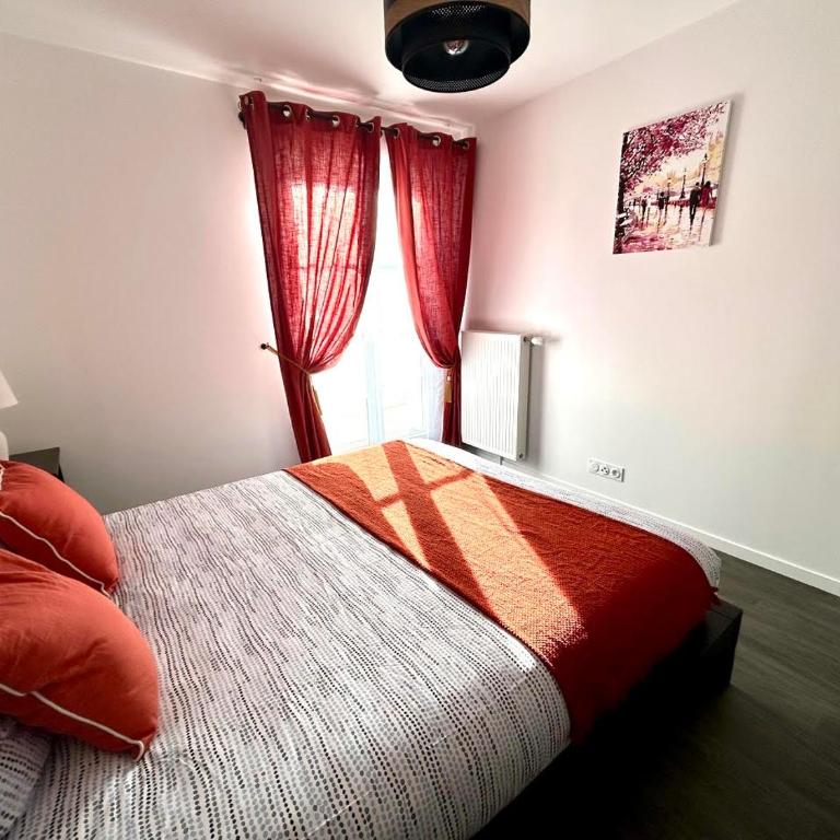 Le Cartier Appt F3, 7mn Disneyland, Parking,Terrace - Apartment mit 2 Schlafzimmern und Terrasse - 4