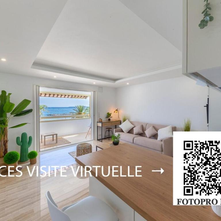 Vue mer & plage directe les pieds dans l'eau - Terrasse ensoleillée - Parking privé - Appartement - 2