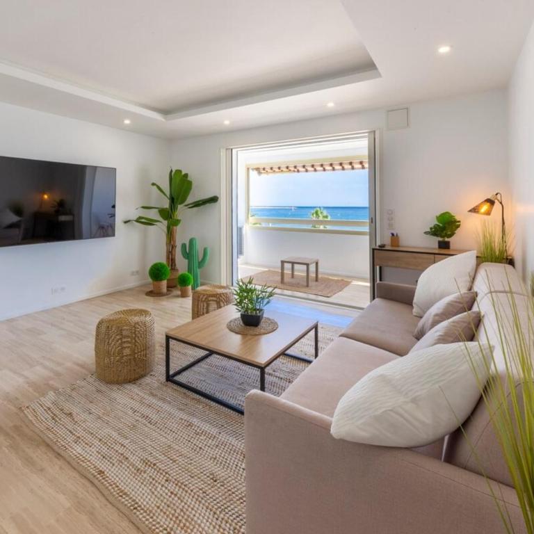 Vue mer & plage directe les pieds dans l'eau - Terrasse ensoleillée - Parking privé - Appartement - 8
