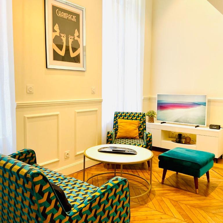Appartements de charme du Général Leclerc - Place d'Erlon - Hypercentre - Gare - Reims - Appartamento Superior con 1 Camera da Letto - 5