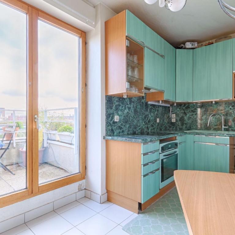 Trois pièces sur parc de la Villette Terrasse et vues - Appartement 2 Chambres - 8
