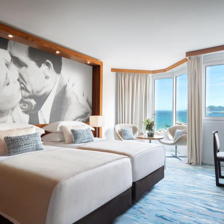 JW Marriott Cannes - Chambre Lits Jumeaux Deluxe - Vue sur Mer - 1