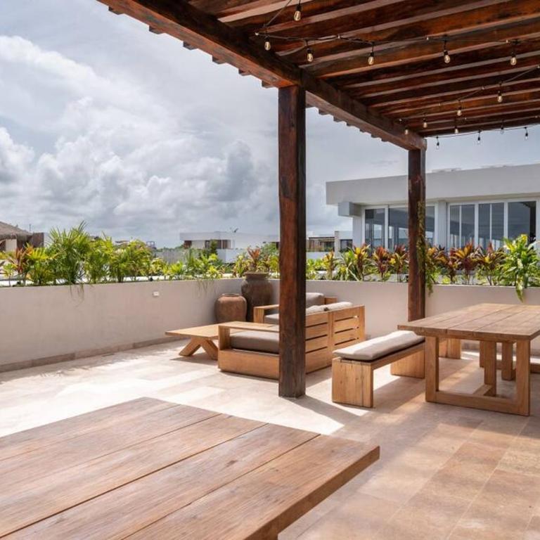 NHOA 205A Lux 2BR Condo Pool View in Aldea Zama - Two-Bedroom Apartment - 19
