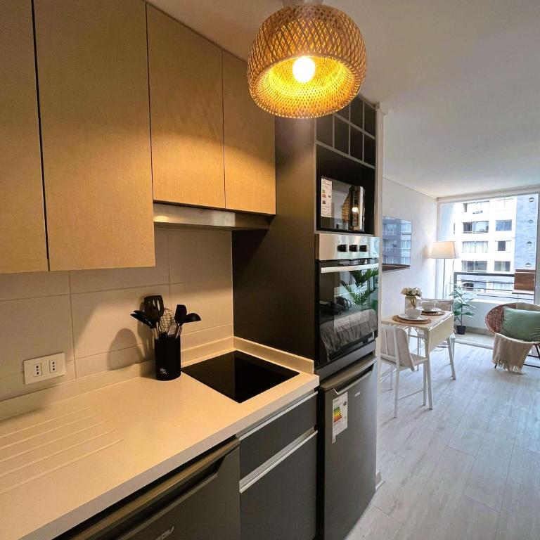 HOM I Moderno y Amplio Studio 2PAX Terraza Santiago - Estudio - 17