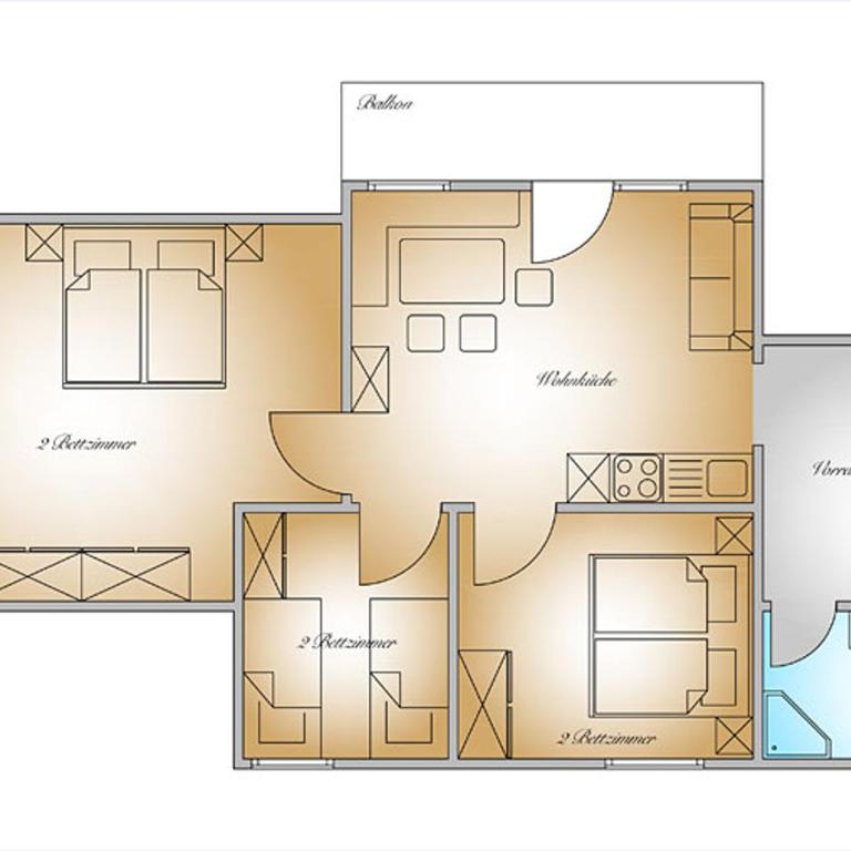 Gästehaus Herrmann - Apartamento de 3 dormitorios - 4