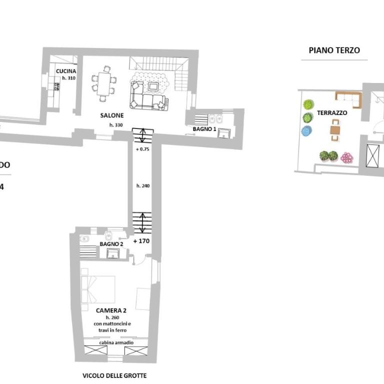 Casa Giubbonari con terrazzo - Appartamento con 3 Camere da Letto - 54
