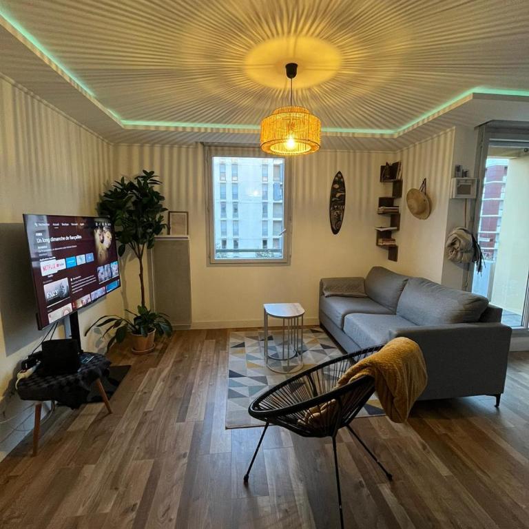 Le Félicità- T2 - Parking - Piscine - Appartement 1 Chambre - Vue sur Jardin - 10