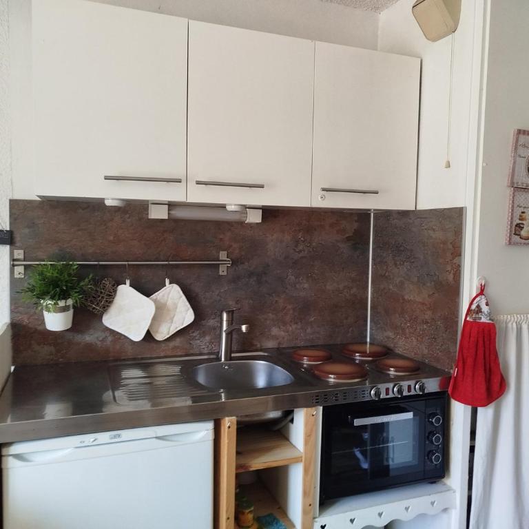 Studio cabine Ouest pour 3 personnes à Valloire - FR-1-263-461 - Studio - 9