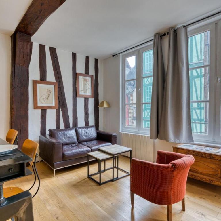 Le Charmant F2 rue du Gros Horloge à Rouen! - Appartement 1 Chambre - 4