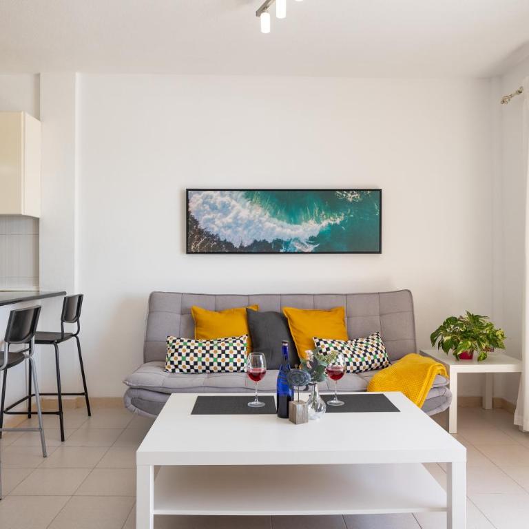 Frente al Mar - Terraza - Piscina - Playa 1 min - Apartamento de 1 dormitorio - 50