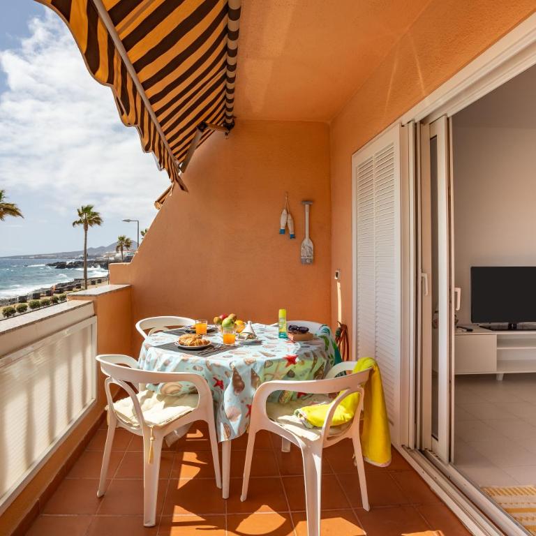 Frente al Mar - Terraza - Piscina - Playa 1 min - Apartamento de 1 dormitorio - 62