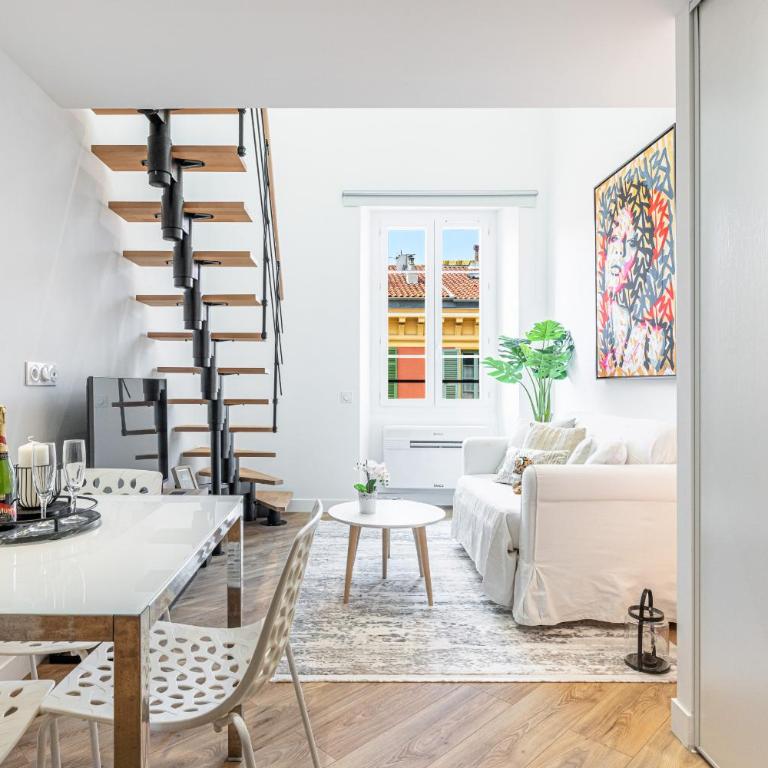 5 FODERE - Magnifique Duplex - Port de Nice - Dernier etage - One-bedroom Loft Apartment - 7