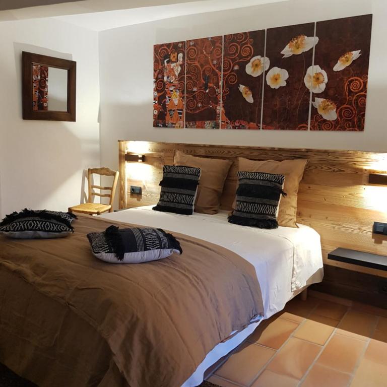 Chambre d'hôte Les Oulies Bédoin - Chambre Triple avec Terrasse - 14