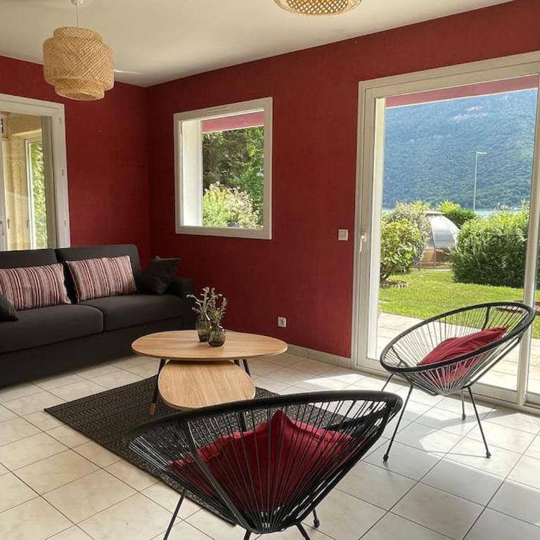 Casa Verso, au bord du lac d'Annecy avec vue - Maison de Vacances 3 Chambres - 4