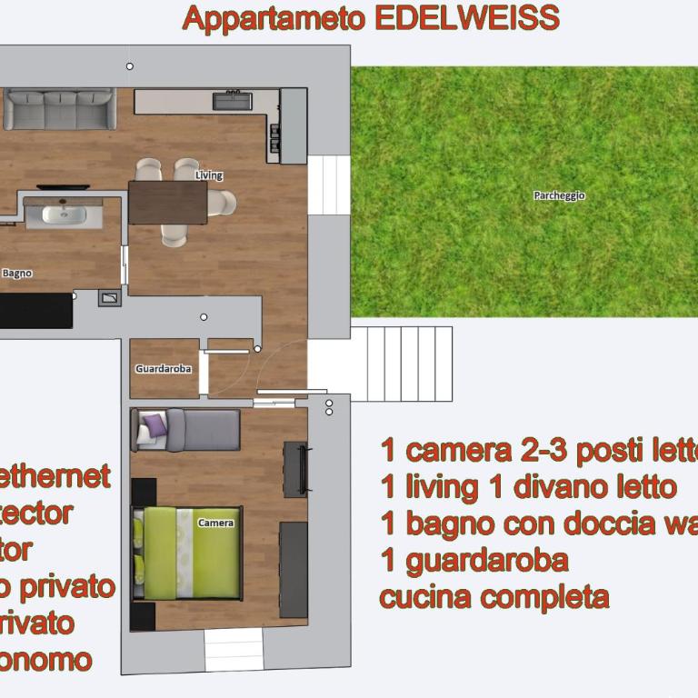 Appartamento EDELWEISS - Apartamento de 1 dormitorio - 30