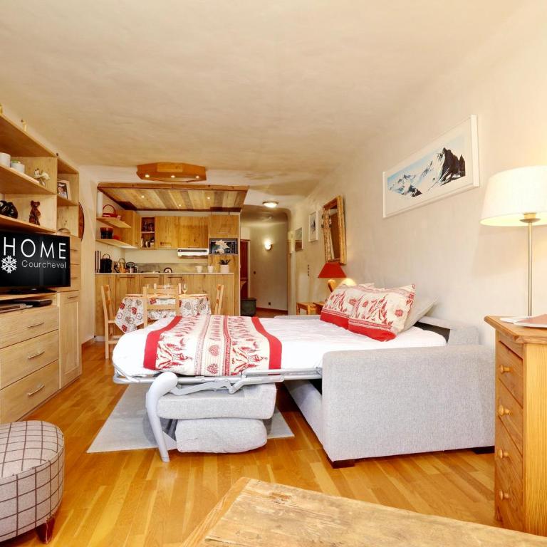 Courchevel 1850 : 3 pièces ski-aux-pieds, parking, wifi inclus - Appartement 2 Chambres - 6