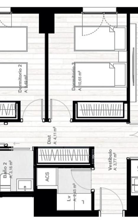 Malaga Urban Sky 3 bed apartment 22K - Apartamento de 3 dormitorios - Planta Alta - 7
