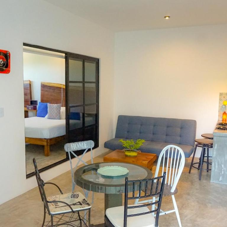 Les Suites Calle 2 by Galian - 350m from ADO bus terminal - Habitación Deluxe con 2 camas grandes - 2