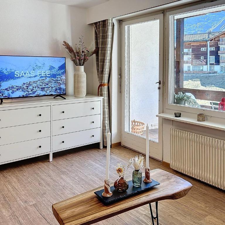 Saas-Fee Panorama Studio - Apartment mit 1 Schlafzimmer - 14
