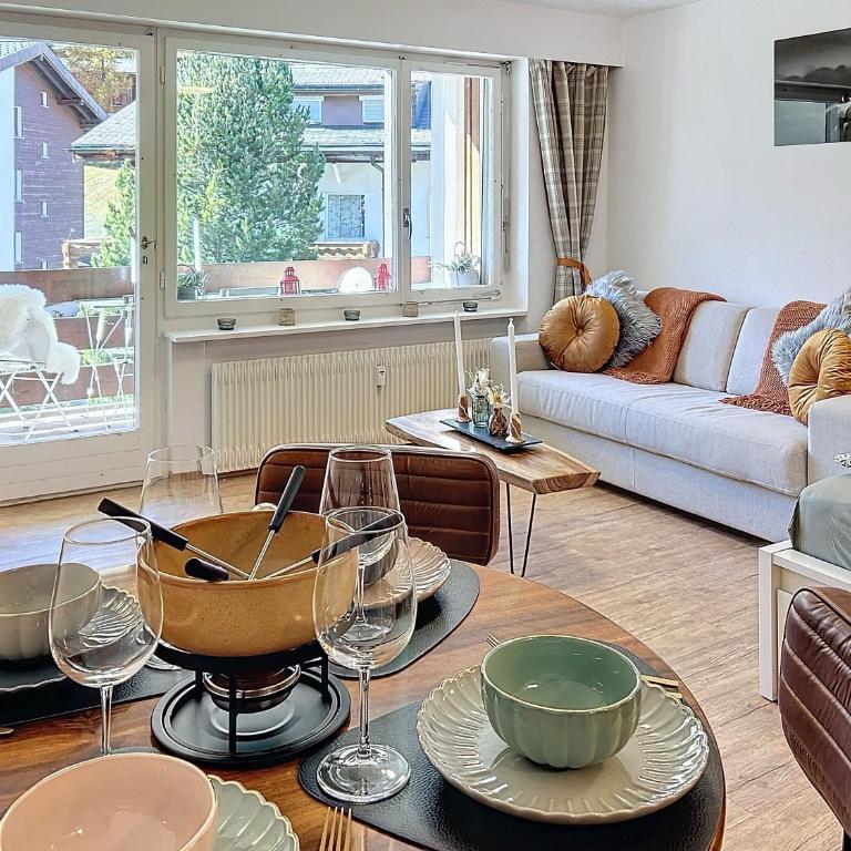 Saas-Fee Panorama Studio - Apartment mit 1 Schlafzimmer - 17