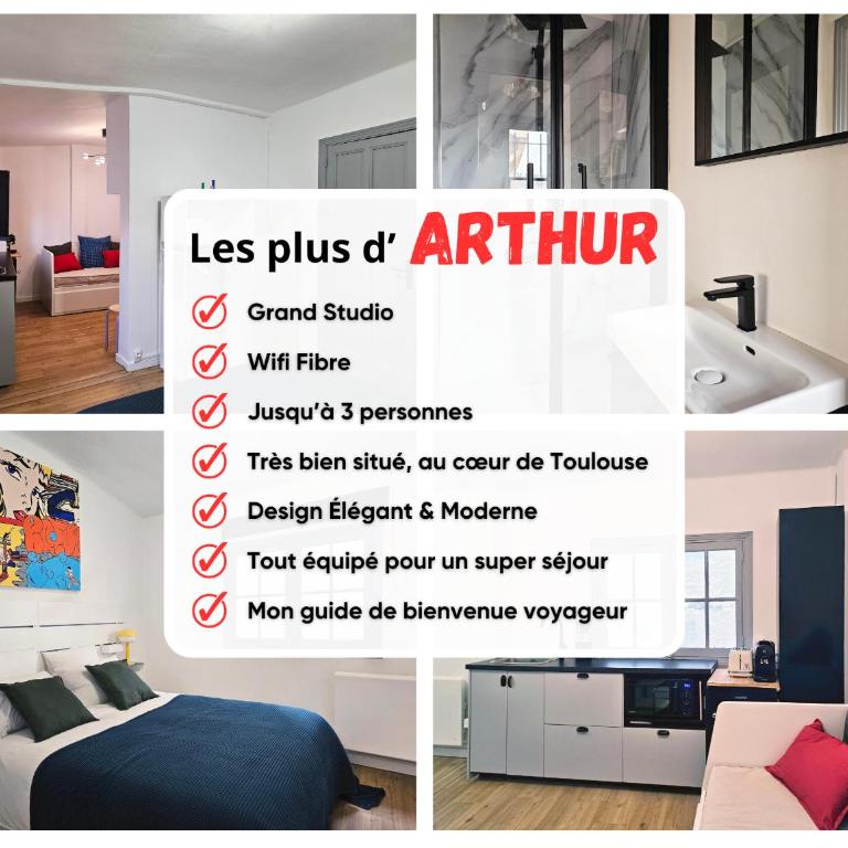 L'Idrac, Appartements Art Déco de standing Cœur de Toulouse - Superior Studio - Arthur - 9
