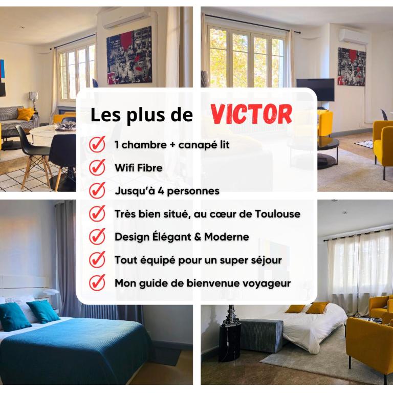 L'Idrac, Appartements Art Déco de standing Cœur de Toulouse - Apartment with Balcony- Victor - 3
