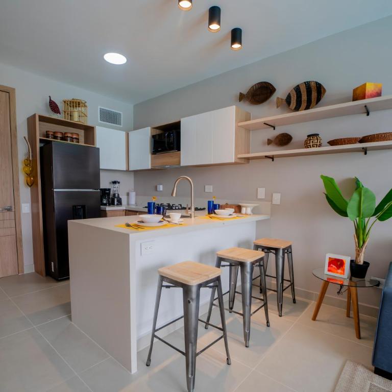 Apartamento con laguna de aguas cristalinas - One-Bedroom Apartment - 15