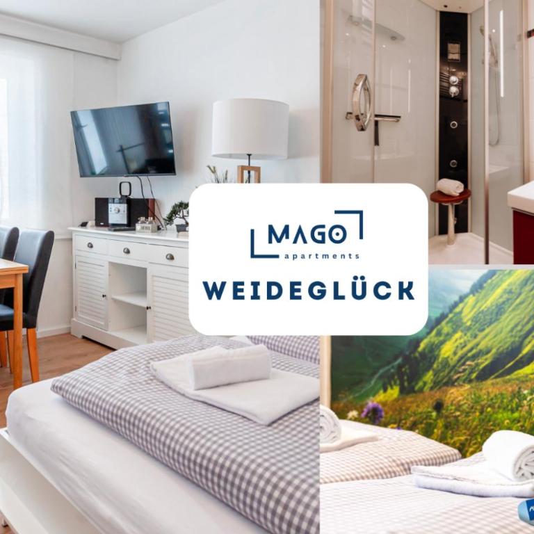 Weideglück-Zentral-Dampfdusche - Deluxe Apartment mit 1 Schlafzimmer und Gartenblick - 1