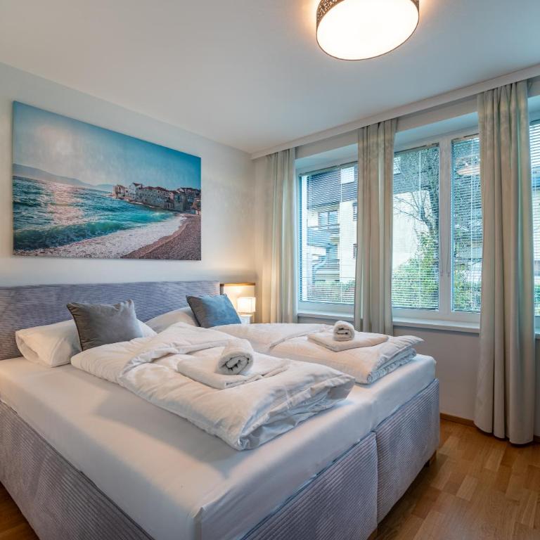 Well-Home Apartments Velden mit Klimaanlage - Deluxe Apartment mit 2 Schlafzimmern und Gartenblick - 9