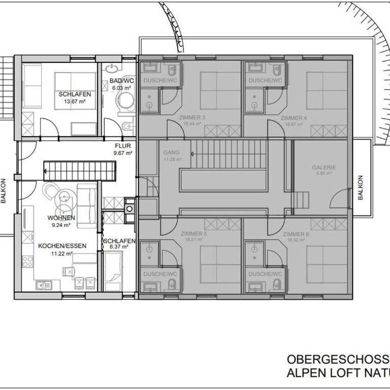 Kornkammer - Apartment mit 3 Schlafzimmern und Dusche - 15