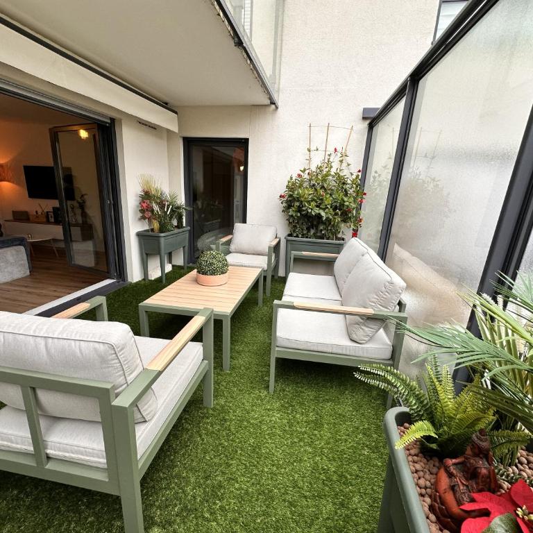 Le Cocon - Appartement rare - Grande Terrasse - Parking privé - Reims - Apartamento de 2 dormitorios con terraza - 7