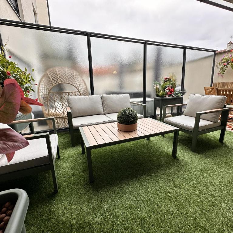 Le Cocon - Appartement rare - Grande Terrasse - Parking privé - Reims - Apartamento de 2 dormitorios con terraza - 26