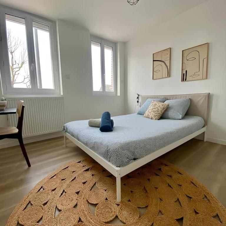 Jean Jaurès Maison Familiale 5 chambres 10 pers avec Extérieur - Linge & Ménage Inclus - Maison 5 Chambres - 17