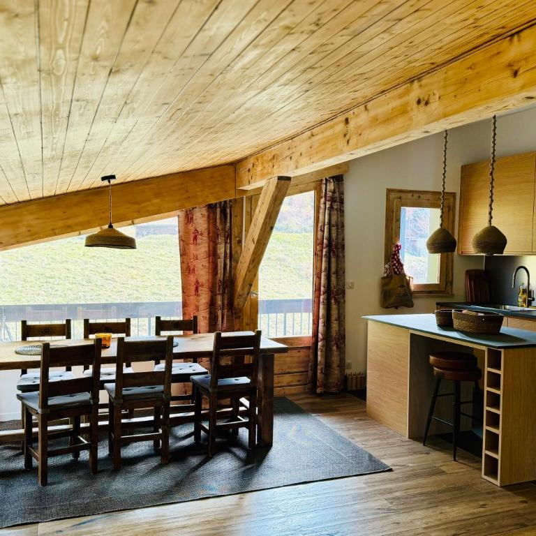 Superbe appartement rénové 110m2 - 9 pers - 4 étoiles - vue montagne - Les Contamines - Apartment - 1