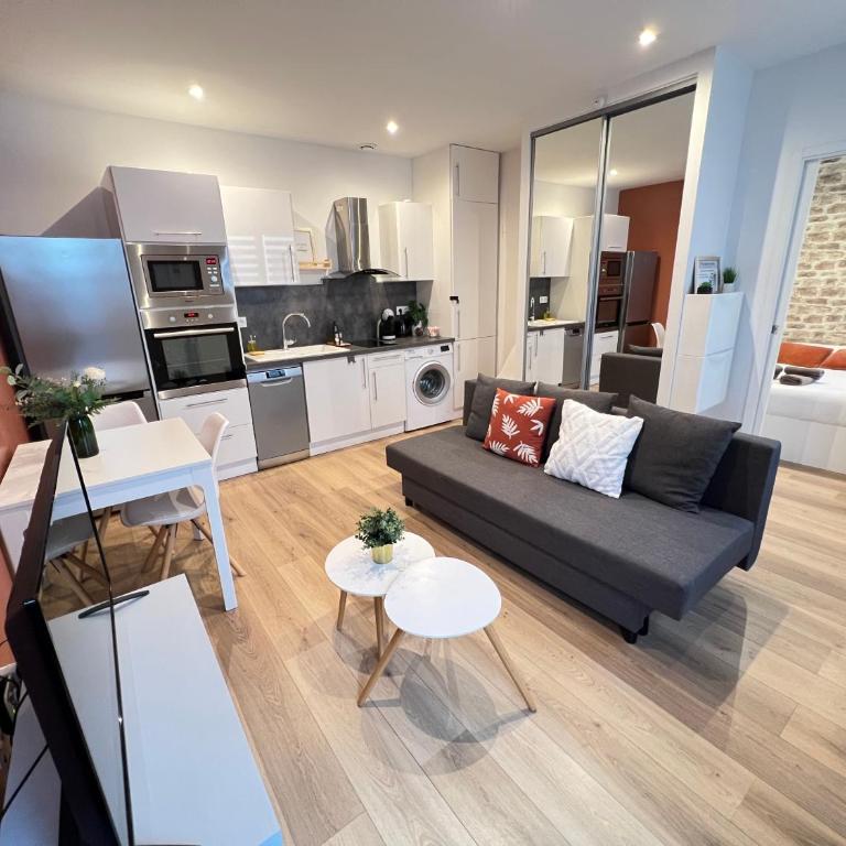 Le Rémois - Appartement rare - Cour privée - Parking - Reims - Appartamento con 1 Camera da Letto - 12