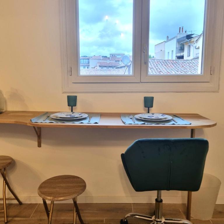 Studio lumineux clim - centre ville - Studio mit Queensize-Bett - 5