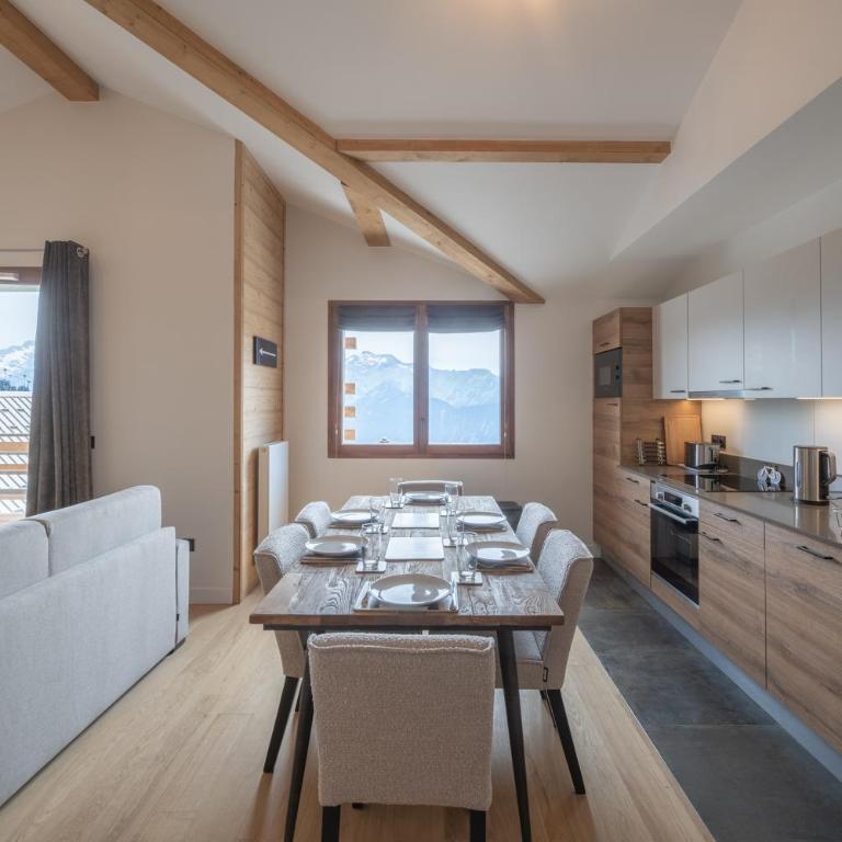 Alpe d'Huez Houses - Chez Emma - Fermes de l'Alpe - du cachet dans le vieil Alpe - Appartement 2 Chambres Deluxe avec Balcon - 3