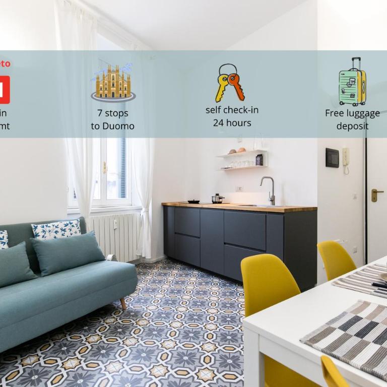 LUXURY NoLo apartment - subway 100mt - Appartamento con 1 Camera da Letto - 1