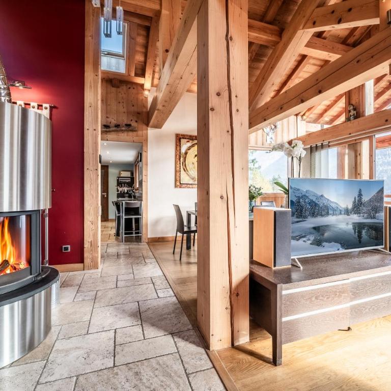 Chalet Ibex Mont-Blanc View, ideal for families, Private Hammam, Sleeps 10 in Les Houches - Chalet - 7